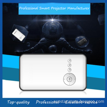 White Protable 3D Android Smart projector Support Wifi / Bluetooth 854*480 resolution